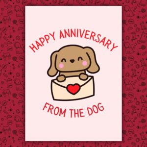 Happy Anniversary Card From the Dog