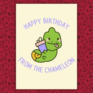 Happy Birthday From The Chameleon Card