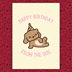 Happy Birthday Card From The Dog
