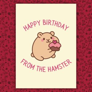 Happy Birthday Card From The Hamster